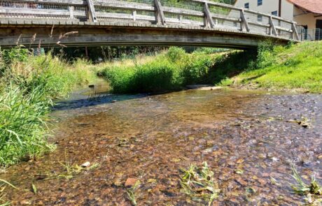 Eitra - Verlauf der Eitra in Bodes (innerorts)