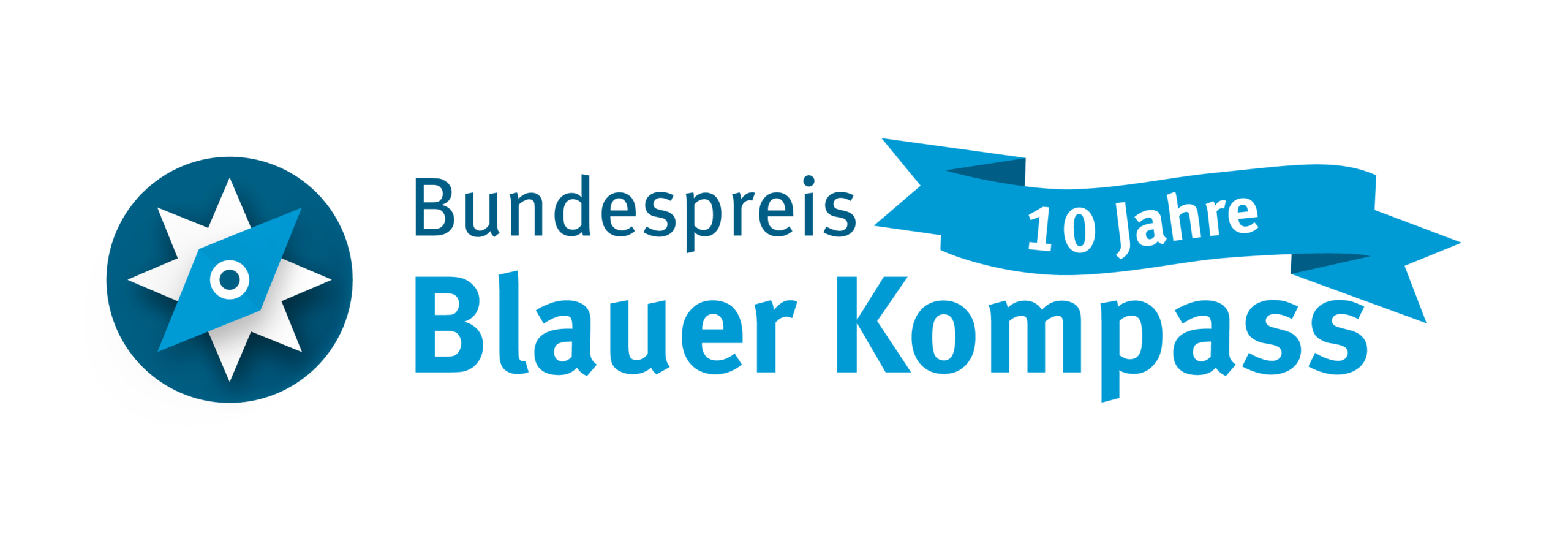 Bundespreis Blauer Kompass 10 Jahre Jubiläumslogo